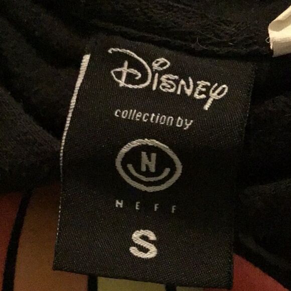 Disney Collection by Neff. Mickey Mouse Rainbow Graphic Black Hoodie - Picture 11 of 11
